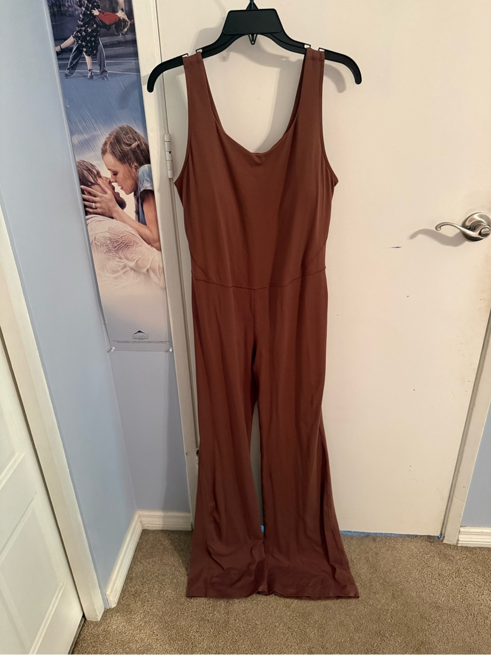 Sleeveless Wide-Leg Jumpsuit in Cocoa Brown